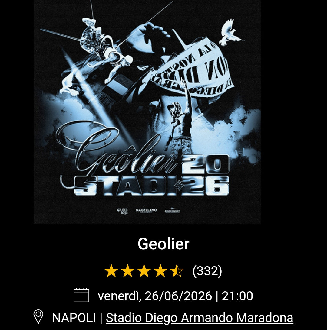 Biglietti Geolier